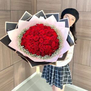 Bouquet Crimson Rose 100 rosas