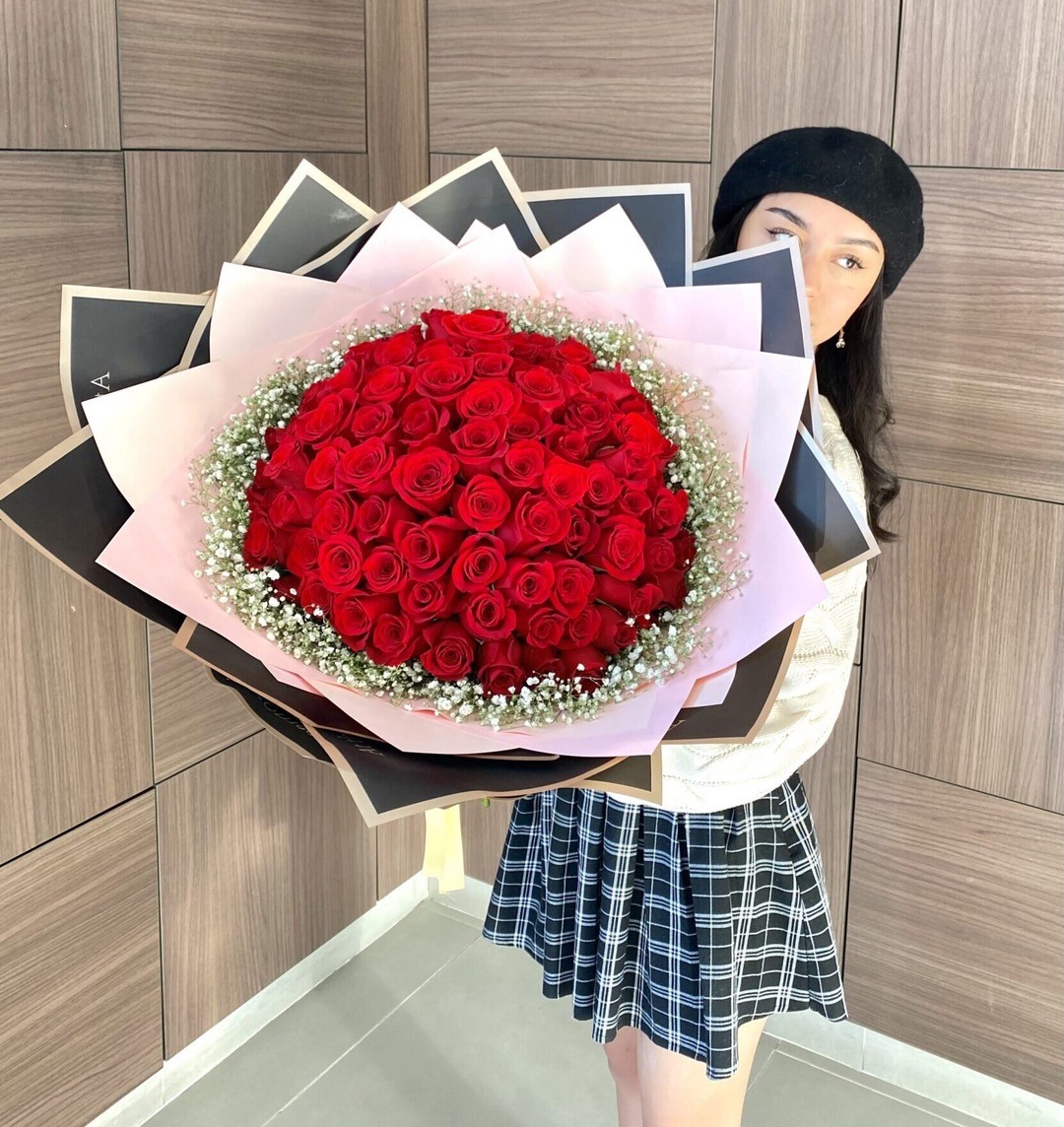 Bouquet Crimson Rose 100 rosas