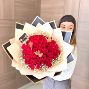 Bouquet Crimson 50 rosas